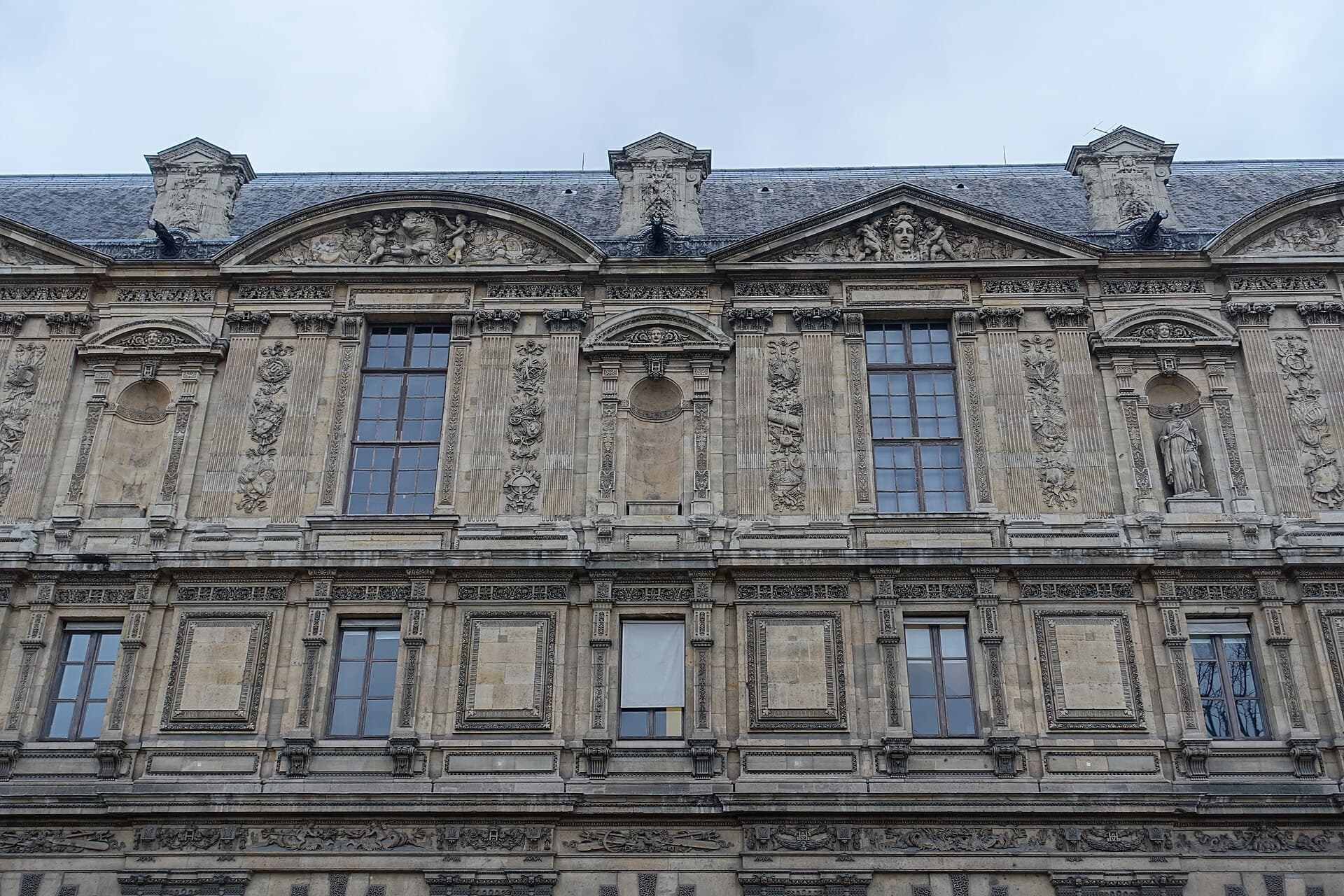 The Cour Carrée of the Louvre, Paris, in January 2017.